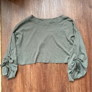 Free people oversized crop top S